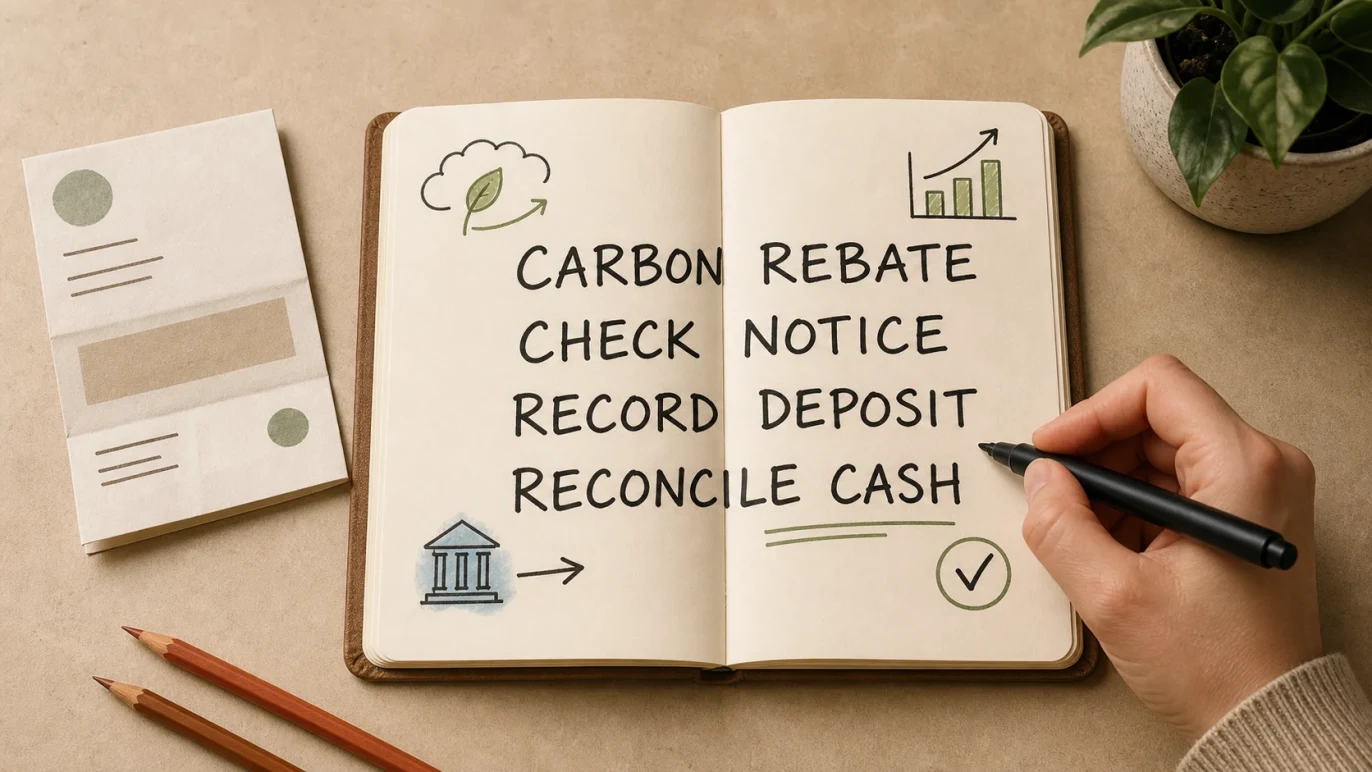 Canada Carbon Rebate for Small Businesses: Bookkeeping Steps for 2026