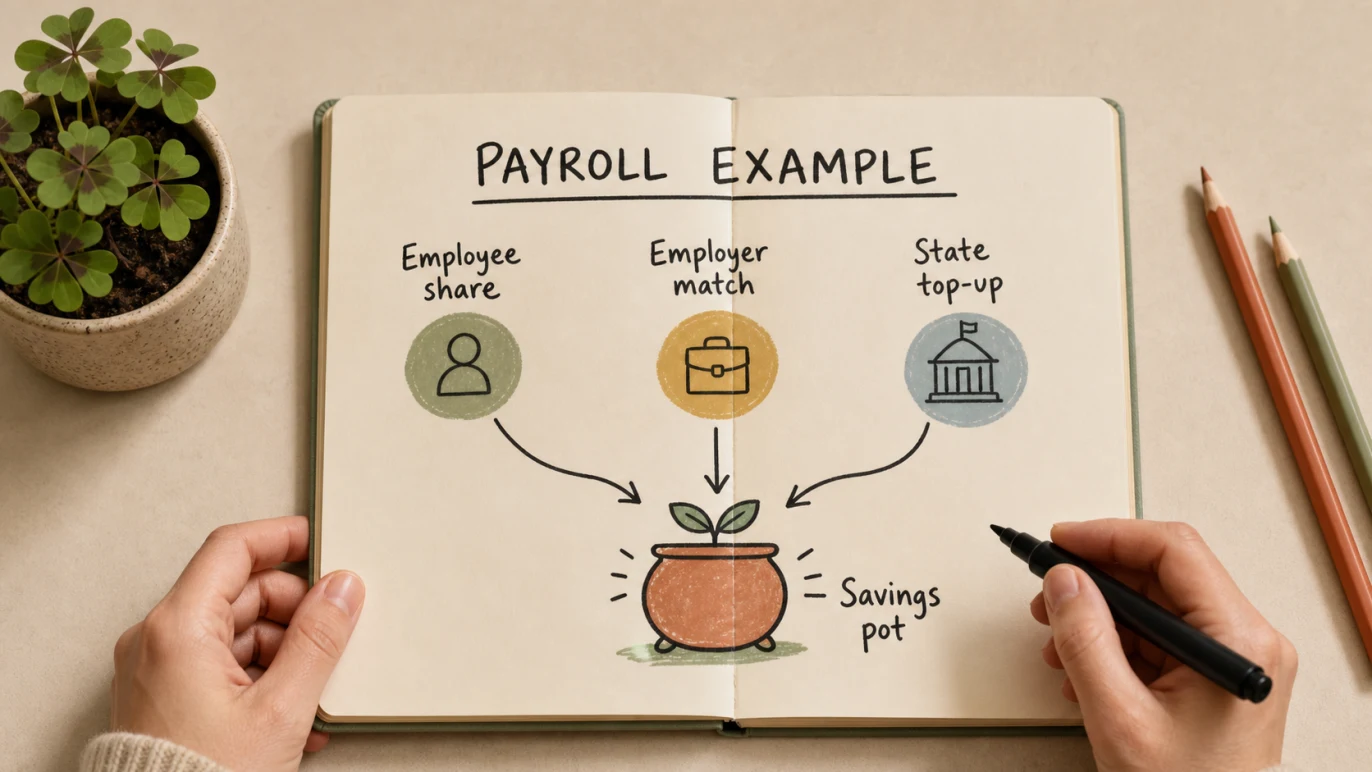 Ireland MyFutureFund payroll contribution example