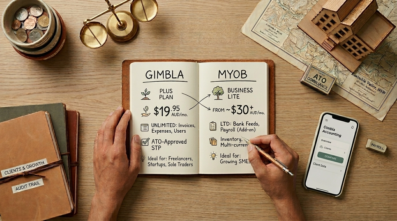 MYOB Pricing 2026: Compare Business Plans With Gimbla