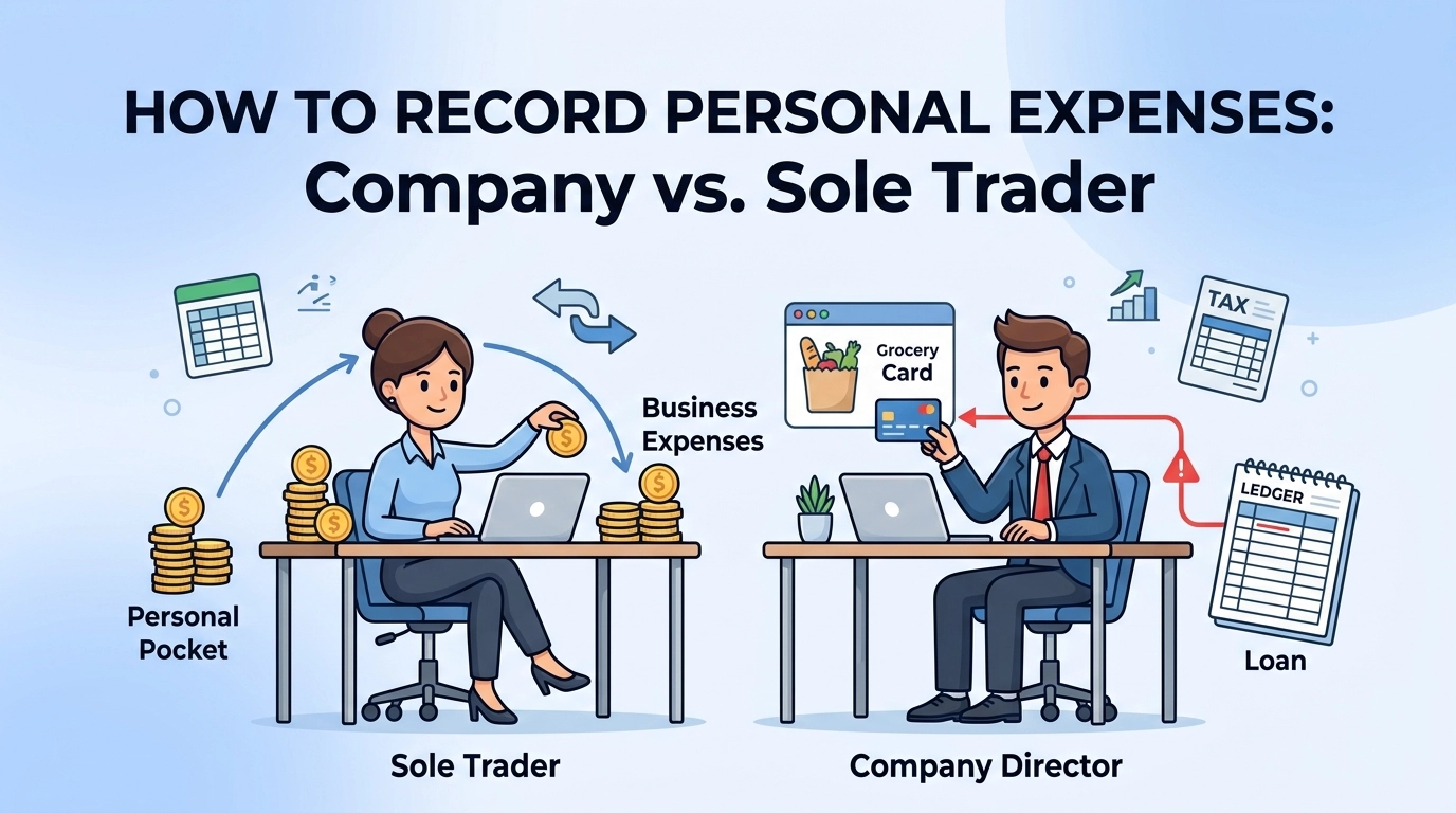How to Record Personal Expenses in Your Accounting System: Company vs. Sole Trader