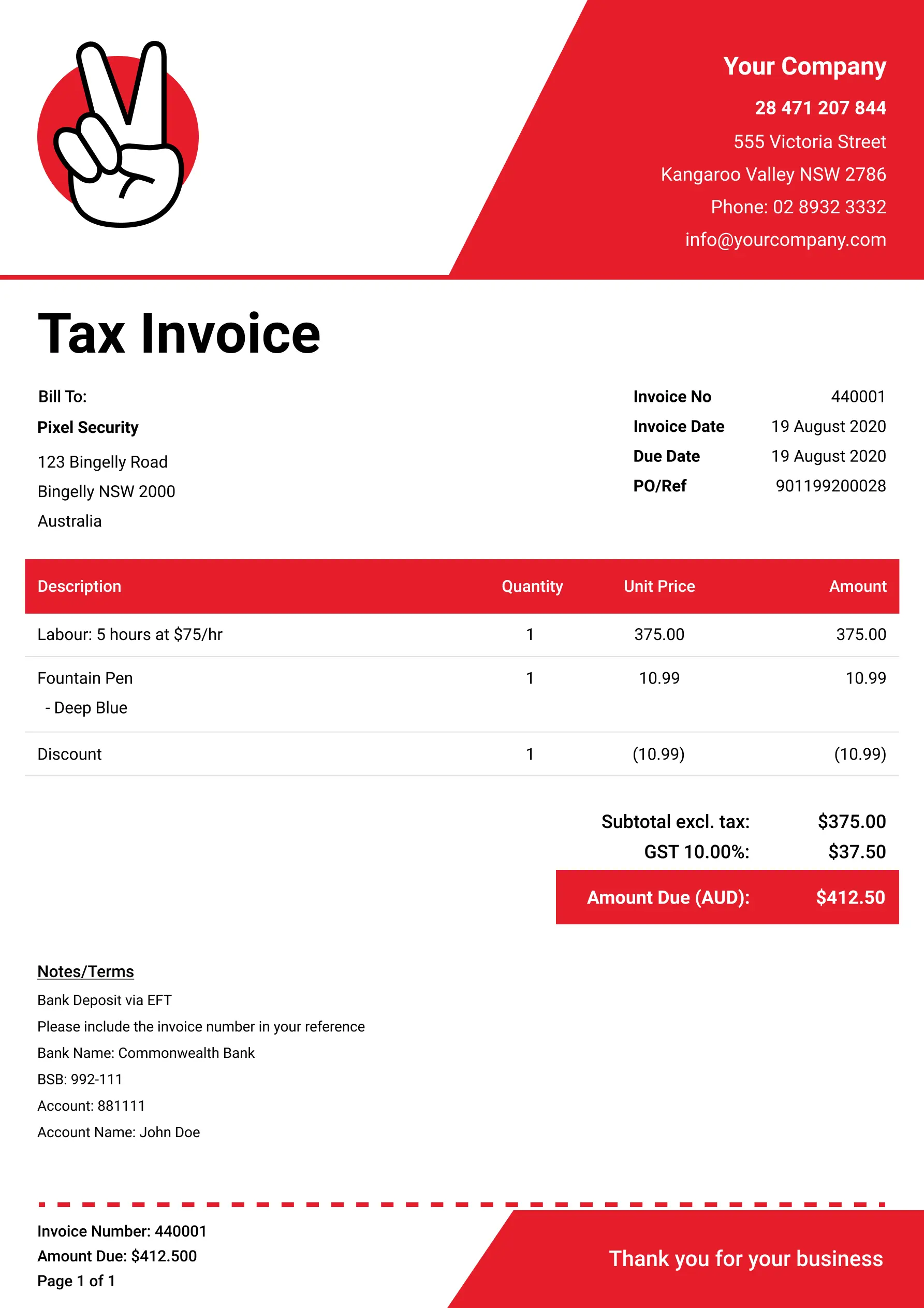 invoice template 3