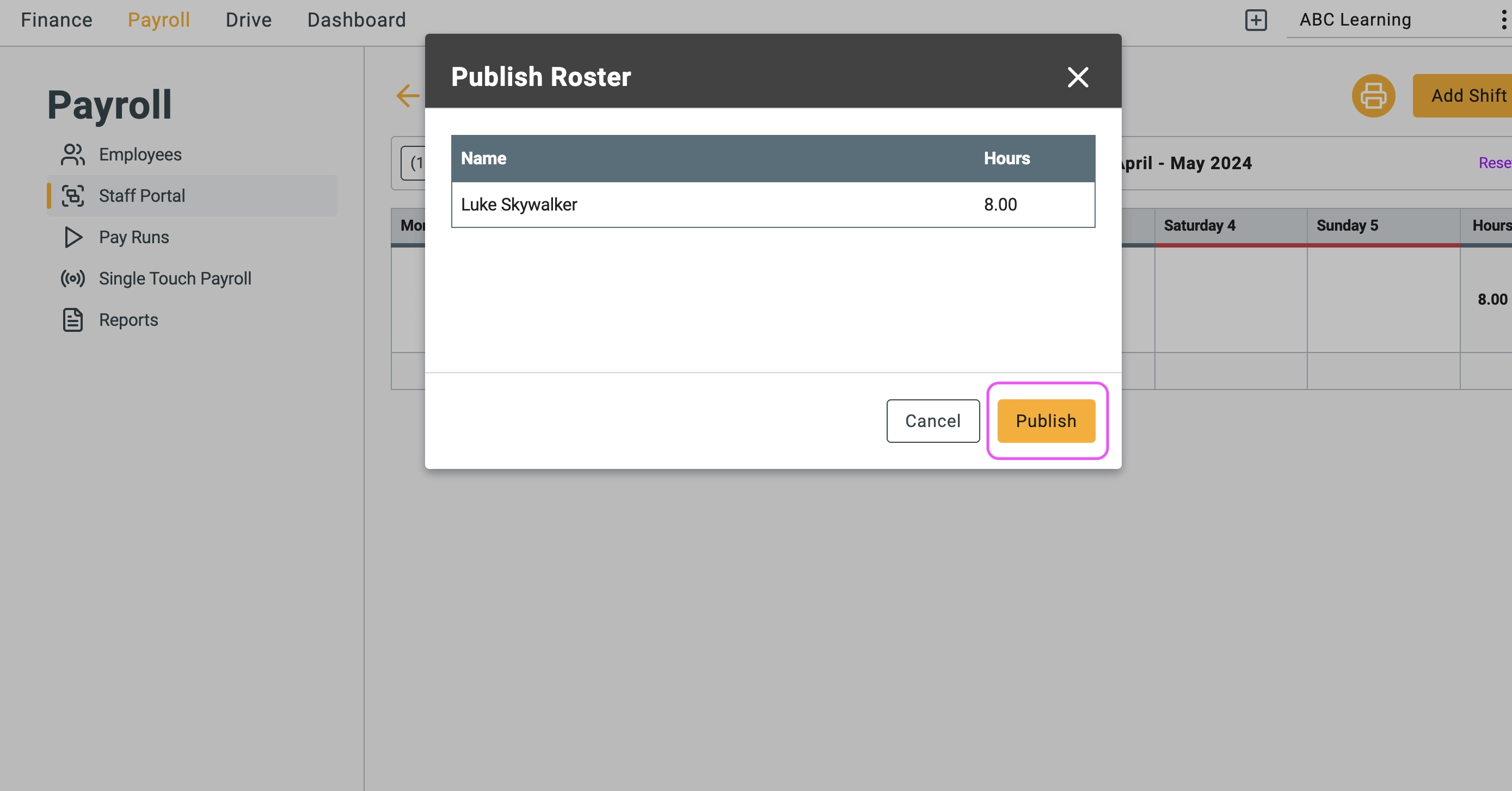 Employee Rostering