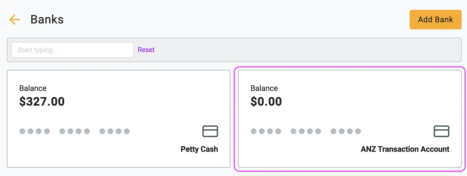 upload bank statement