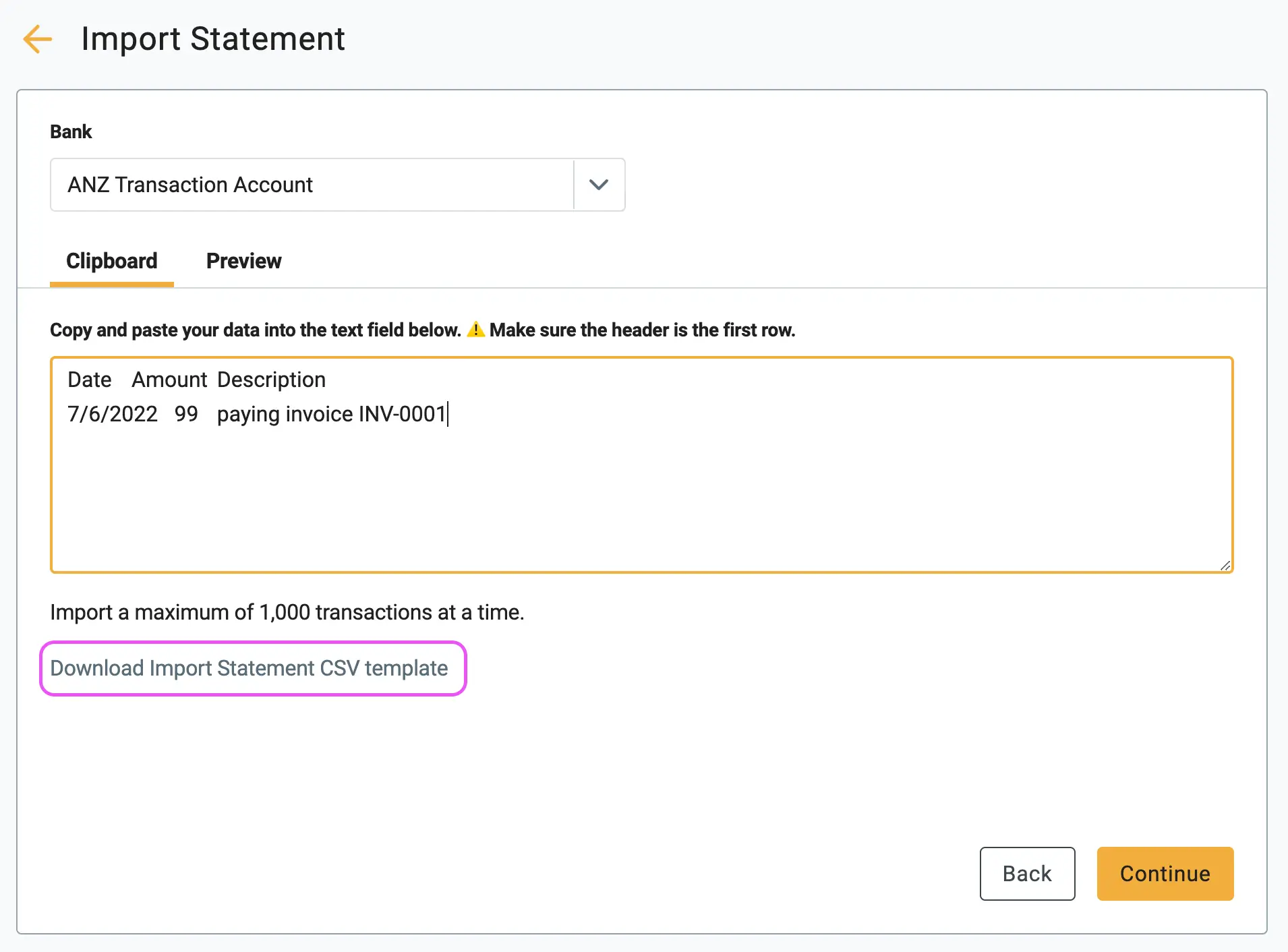 upload bank statement 4